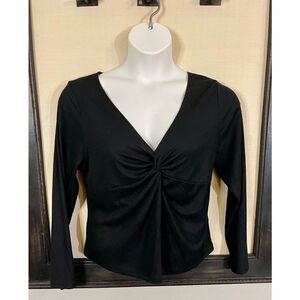 Hippie Rose Black Top - Size 2X